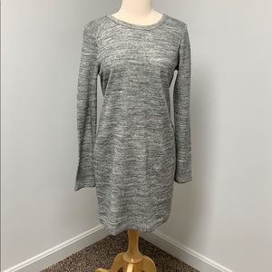 Lou & Grey Cotton Heathered Grey Dress